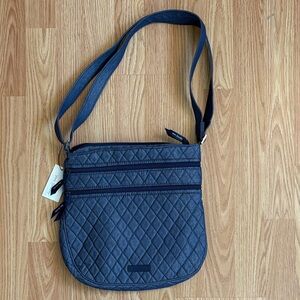 Vera Bradley Denim Triple Zip Crossbody Bag